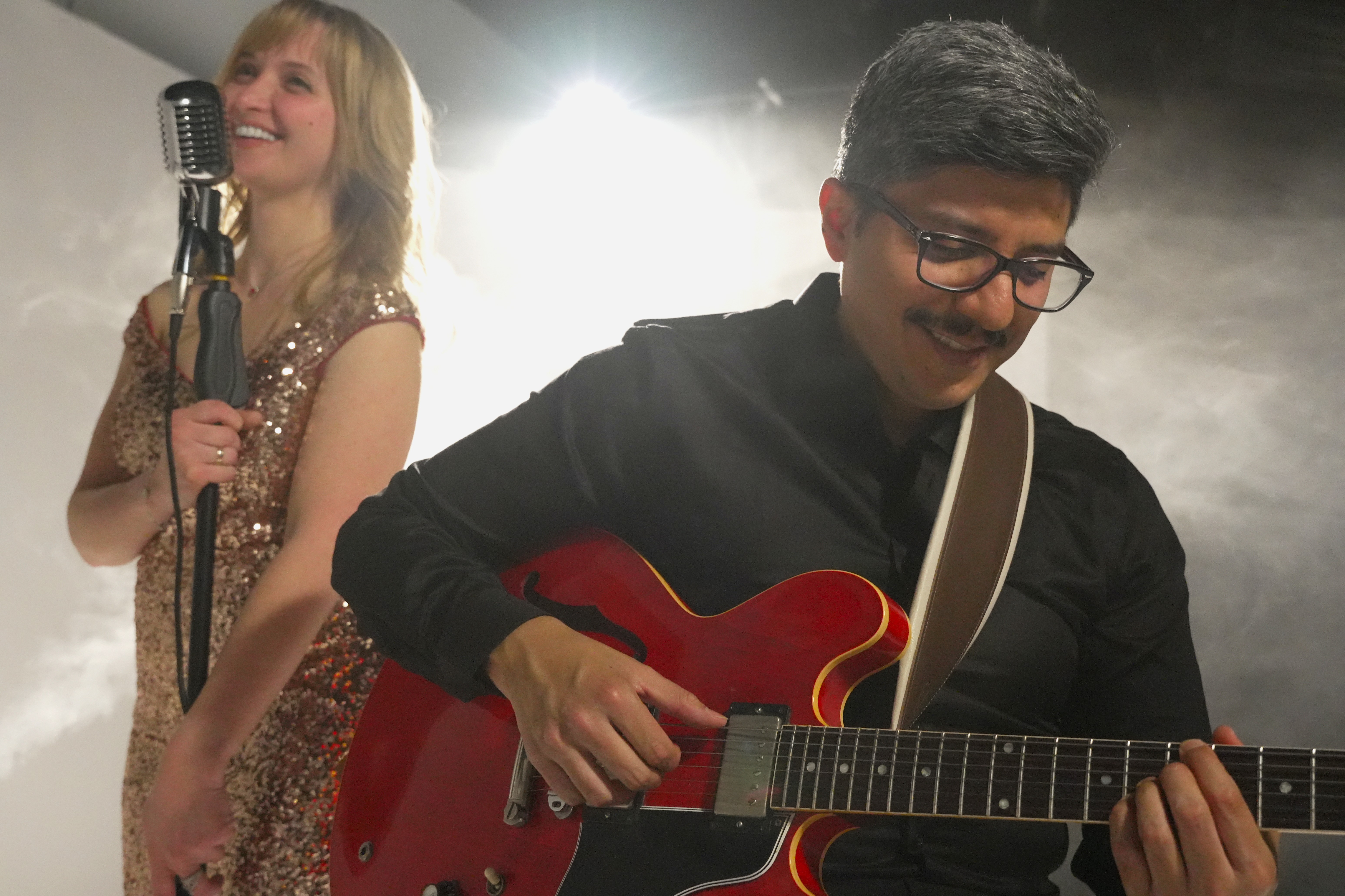 Iryna and Gabriel performing